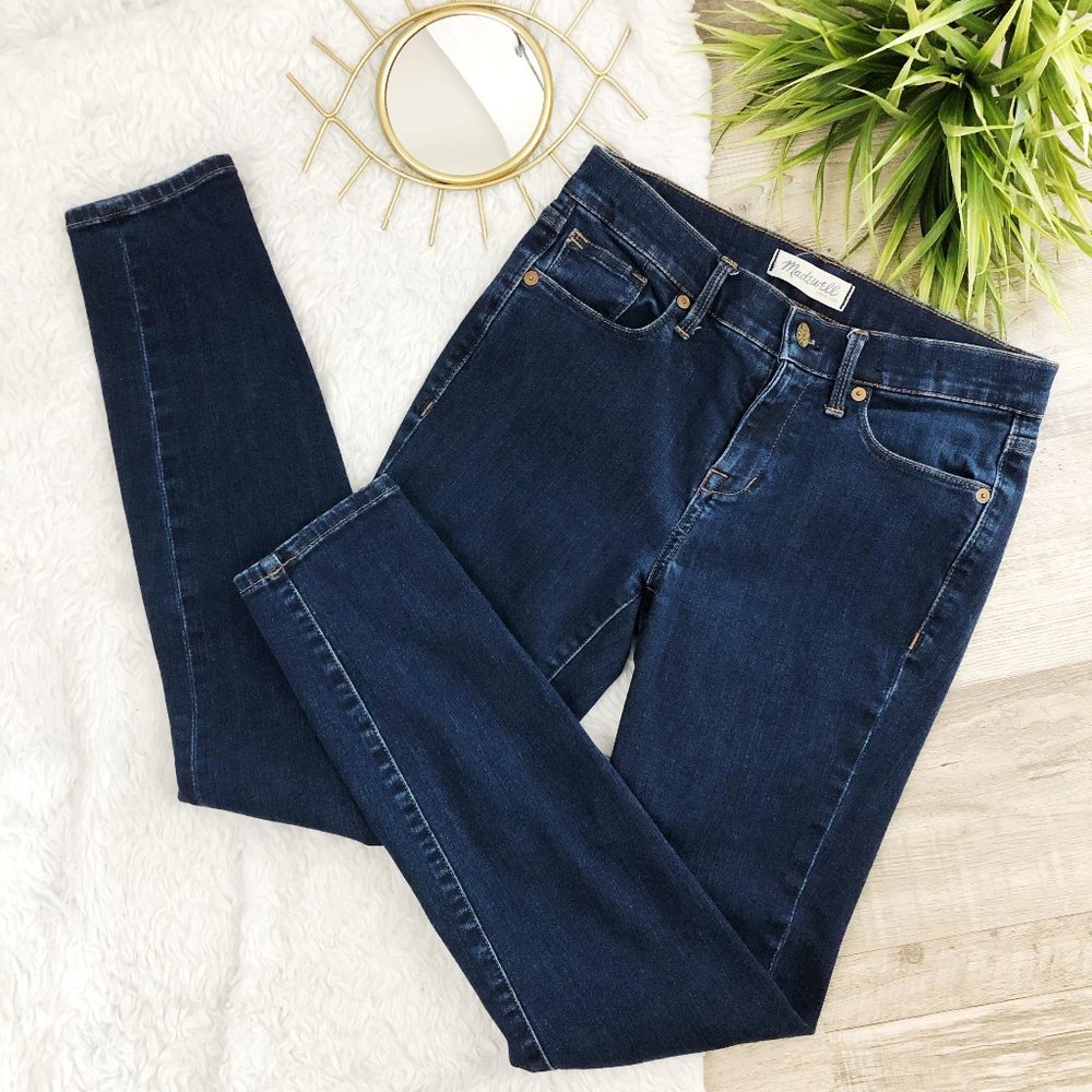 Madewell hi-rise dark wash skinny jeans 26
